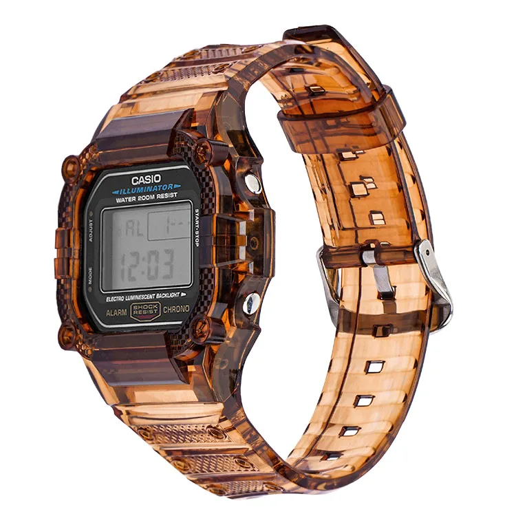 Watch Band Strap For Casio DW5600 GW-5610 Bracelet Watchband Cover Resin Wristband Screen Protectors Case for G-SHOCK Wrist band 
