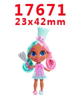 17671 30 шт мультфильм персонаж плоское украшение из смолы PR 15614 - Цвет: 17671