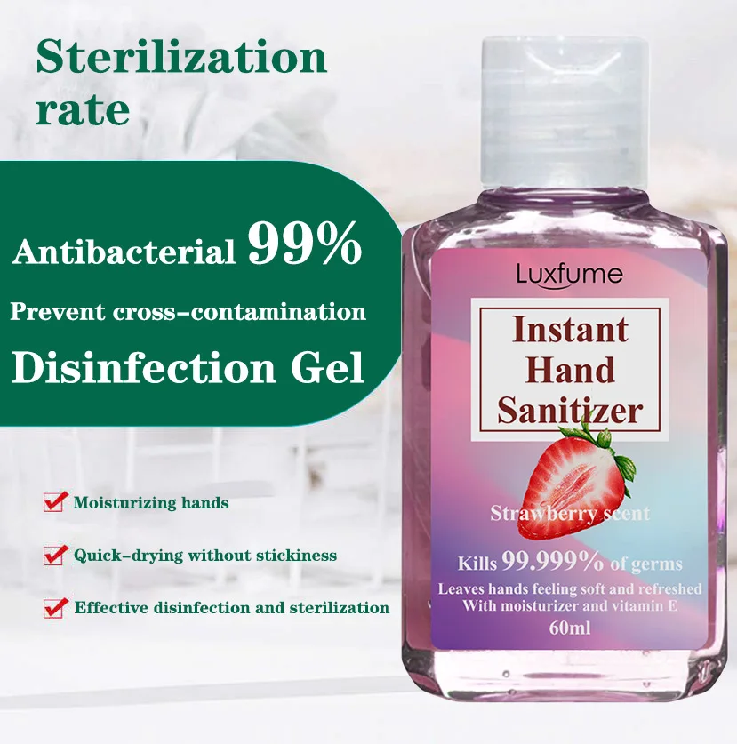 60ML Alcoholic Hand Sanitizer 99 Bacterial Fungus Virus killer