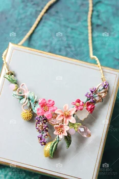 

2020 Time-limited Promotion Women Chains Necklaces Moana Choker Collares Summer Scent Series Flowers Bow For Lemon Necklace