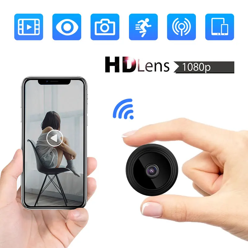 Mini Cam WIFI IP Camera A9 FULL HD 1080P Night VisionWireless Micro webcam Camcorder Video Recorder Support Remote View TF card