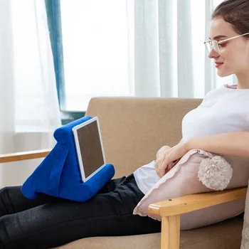 

Tablet Stand Pillow Holder Multi-Angle Soft Pillow Lap Stand for iPad Tablets eReaders Smartphones Books Magazines Reading Stand