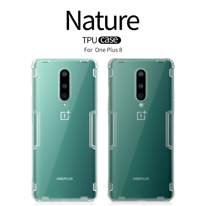 Чехол для Oneplus 8 чехол 7T Pro Nillkin nature прозрачный мягкий кремний защитный из ТПУ |