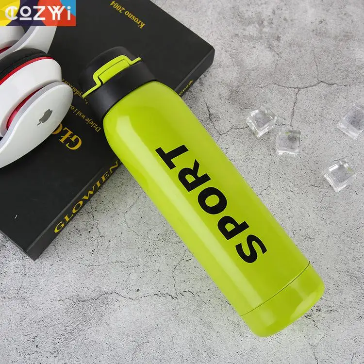 500ml Vacuum Insulated Travel Bottle Outdoor Camping Water Coffee Flask With Bouncing Cap Thermos Mug Termo Termos Water Bottle