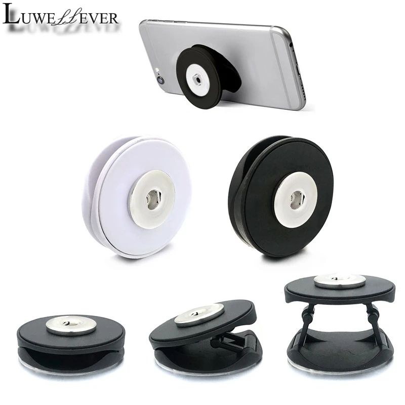 

New Phone Folding Stand Finger 018 Fit 18mm Snap Button Mobile Secure Grip Support Bracket Adjustable Desktop Holder