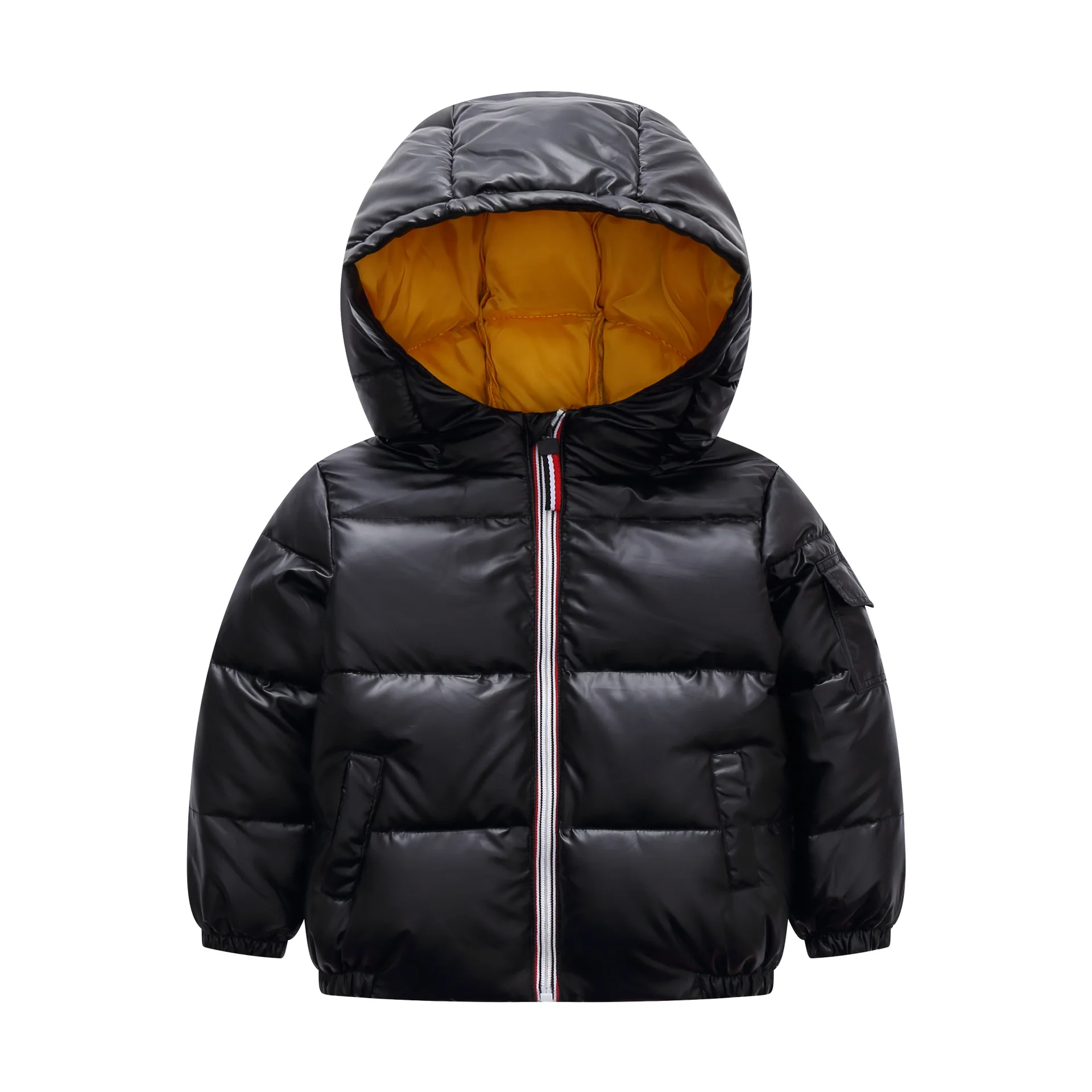 de inverno sólido bebê puffer jaqueta olome unisex infantil outwear