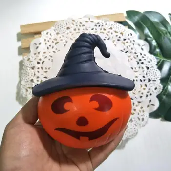 

Halloween Pumpkins Squishy Witch Slow Rising Squeeze Toys For Kids Baby Adult Grownups Decompression Gift Home Decor 1pc Gag Toy