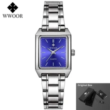 WWOOR Women Bracelet Watches Top Brand Luxury Dress Ladies Small Square Wrist Watch Elegant Quartz Watch Female relogio feminino Women's Watches WWOOR Women Bracelet Watches Top Brand Luxury Dress Ladies Small Square Wrist Watch Elegant Quartz Watch Female relogio feminino Women's Watches