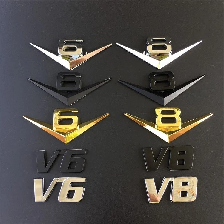 1 шт. Автомобильный спортивный V6 V8 3D металлический хромированный значок для Volvo XC70