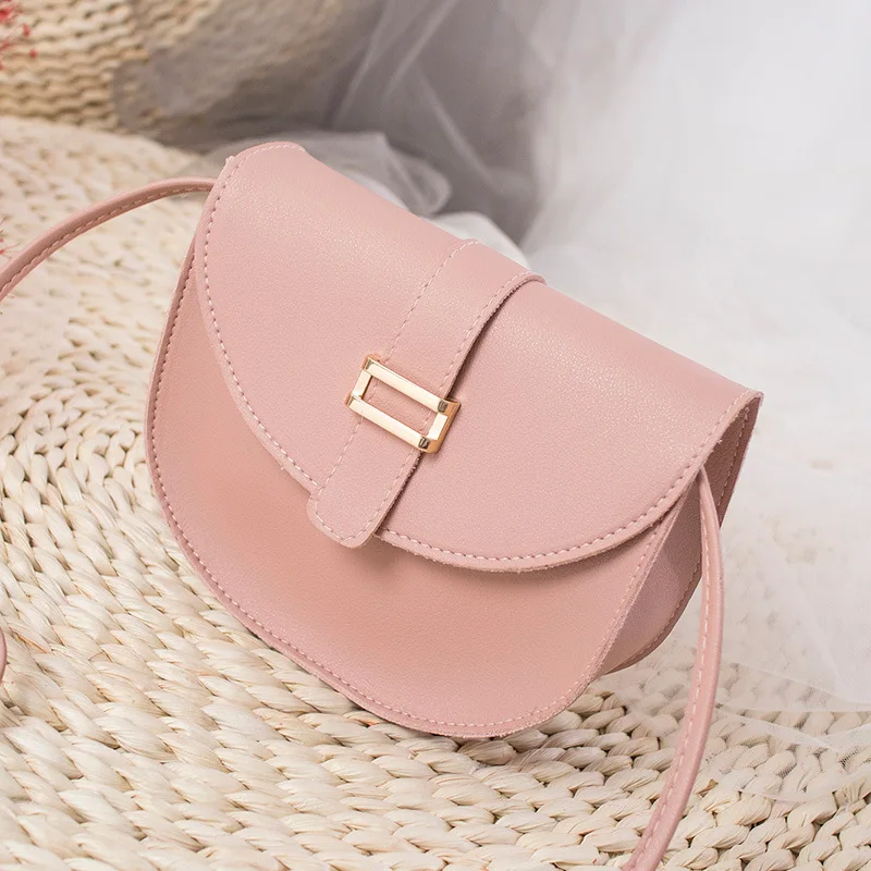Маленькая кожаная сумка через плечо, сумки через плечо для женщин, сумка-мессенджер высокого качества, мини-сумка на ремне, женские ручные сумки - Цвет: Розовый