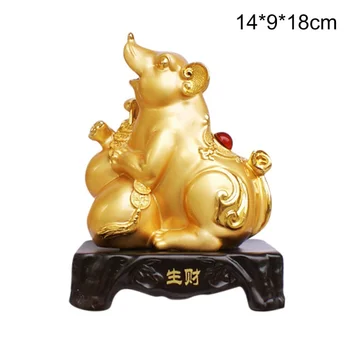 

2020 Mouse Decoration Furnishings Small Statue Little Figurine Desktop Crafts Cute Animal home Cartoon Mouse Ornaments NEW