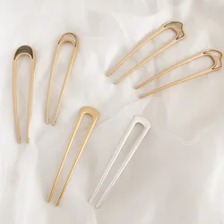 Japan Minimalist Alloy Metal Hair Clip Hairpin Conch Shell Hair Sticks For Women Girls Hair Styling Tools Bun Maker