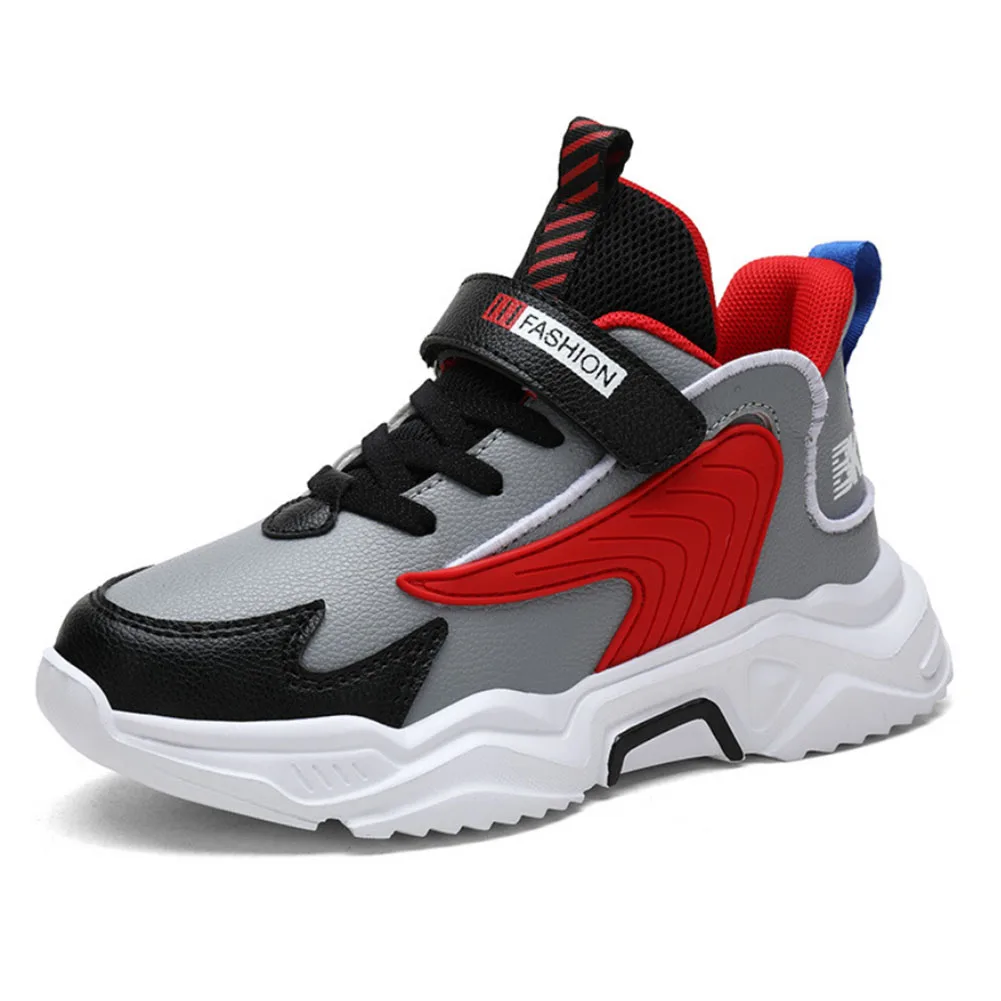 Daclay/детская обувь для мальчиков и девочек; спортивная обувь для бега; баскетбольные теннисные кроссовки; дышащие детские кроссовки с липучкой