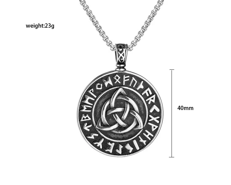 Золотого, серебряного цвета, ювелирное изделие, ожерелье с узлом, круг, троица, подвеска, Валькнут, Викинг норвежский Рун, ювелирное изделие, подарок для мужчин