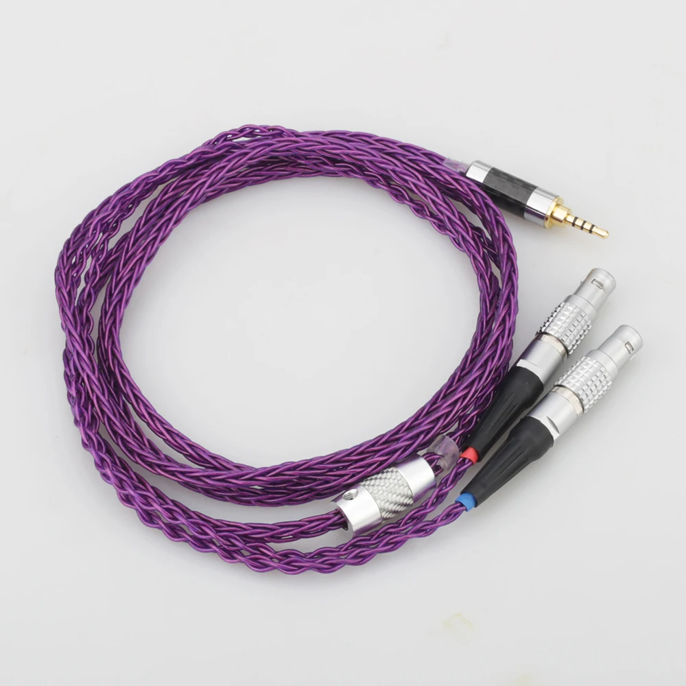 Audiocrast HIFI 8 Cores 7N OCC Silver Plated Headphones Replacement Cable Upgrade Cable for Focal Utopia ELEAR Headphones