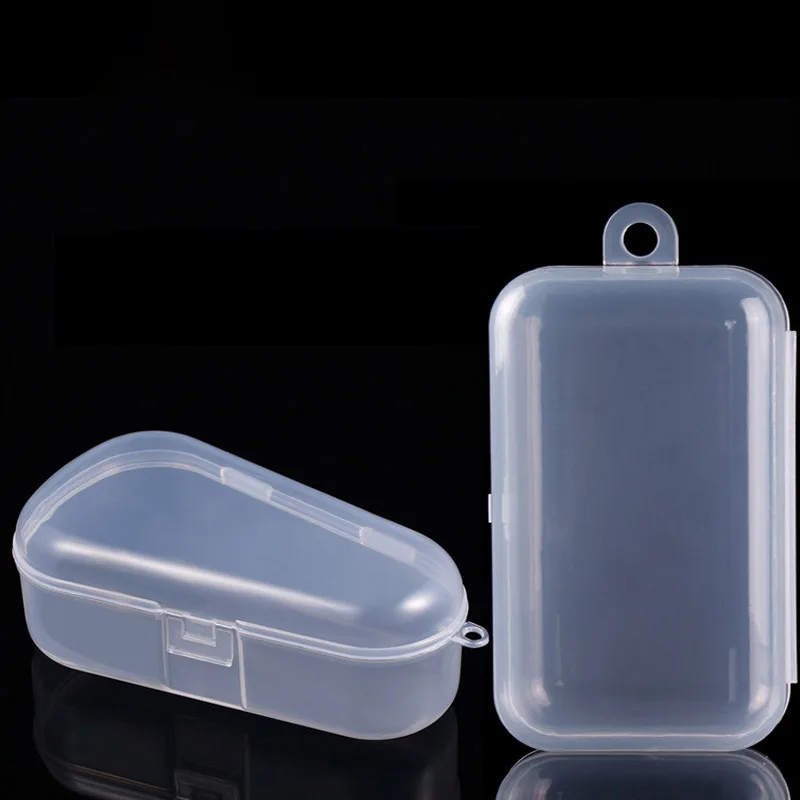 

1Pcs Transparent Storage Box for Baby Teether Protable Drop/Rectangle Shape Storage Box for Baby Teething Accessies