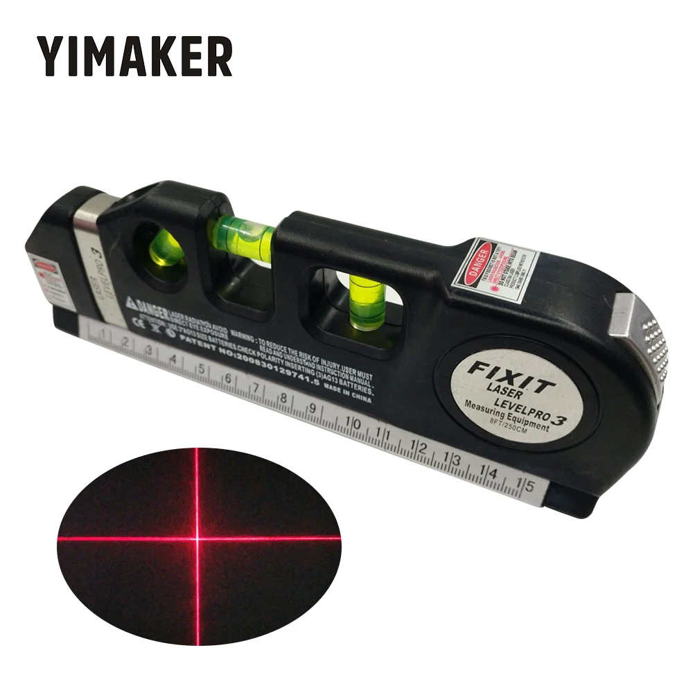 YIMAKER Laser Level Horizon Vertical Measure Horizon Vertical Aligner