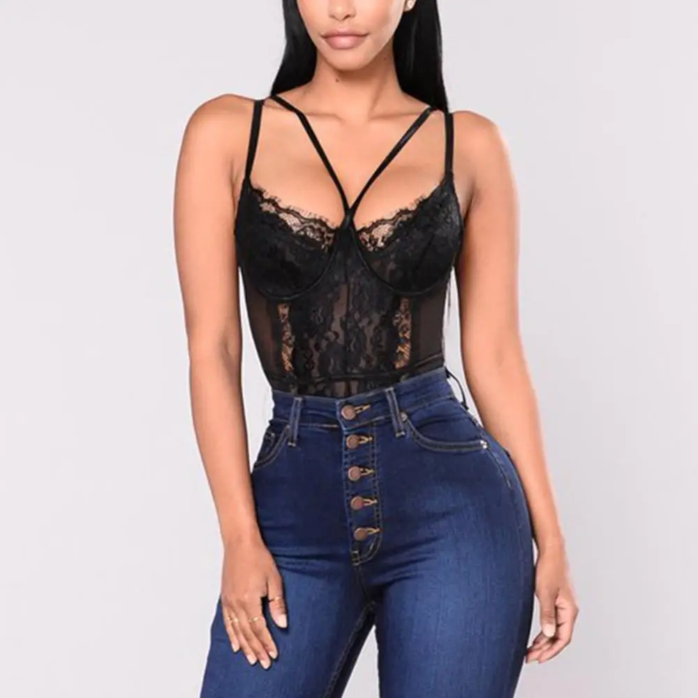 Summer Sexy Lace Bodysuit Floral Embroidery Lingerie Women's Underwear Nightwear Sleepwear Sexy Night Bodysuits 2020 Female Body