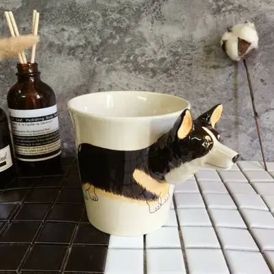 Таиланд Ручная роспись 3D Животное Кружка Керамическая кофейная чашка подарок бойфренду на день рождения кошка водная чашка - Цвет: 9