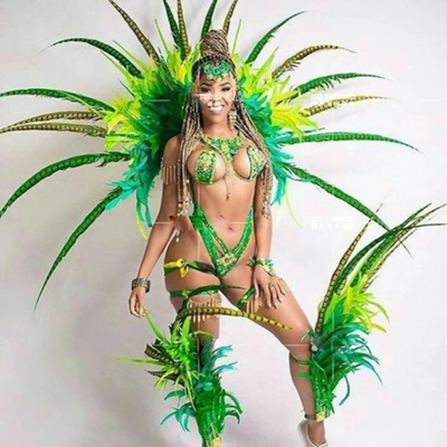 Feather Stage Wear Brazilian Samba Paradise Carnival Feather Costumes Sexy  Women Opening Show Performance Role Dancing Costume - Belly Dancing -  AliExpress