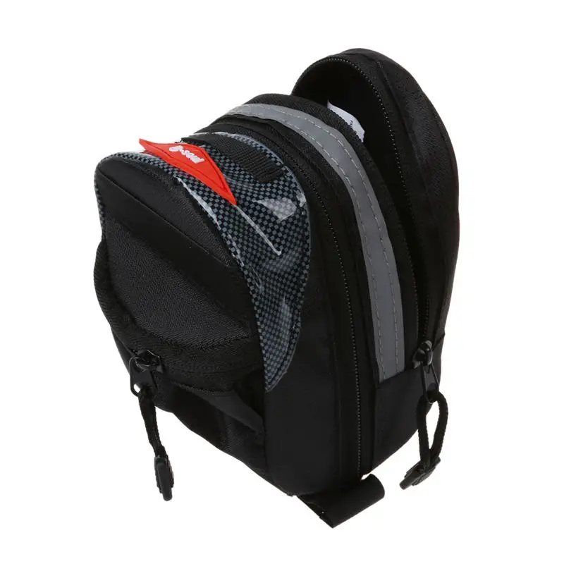 B-SOUL портативный велосипед велосипедный мешочек для сиденья сумка задняя стойка задний заднее сиденье для хранения-черный