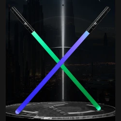 Espada láser de Metal recargable para adultos, sable láser que cambia de Color, juguete emisor de sonido, accesorios de rendimiento