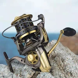 Spinning Fishing Reel 10+1BB High Speed 4.7:1 25KG Max Drag Sea Boat Fish Reels Trolling Surf Metal Fishing Reel