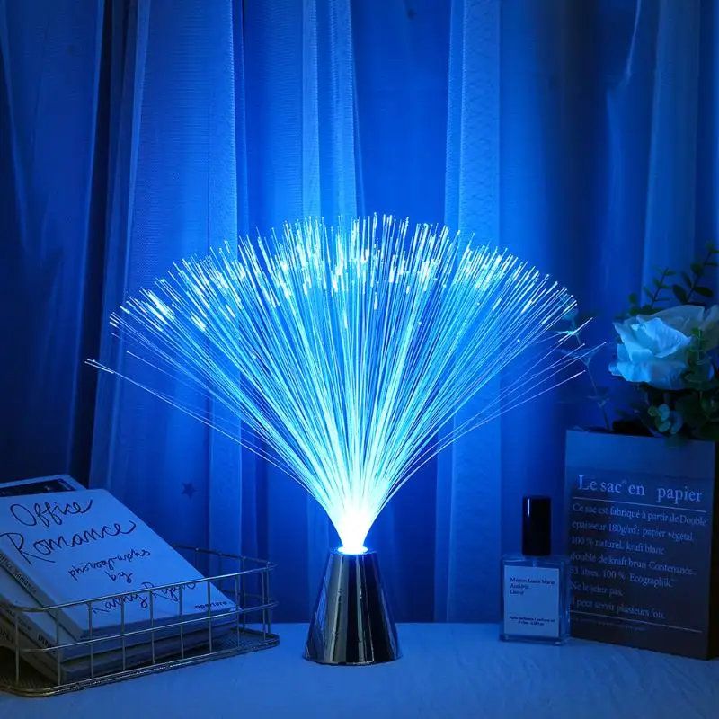 Stella di luce del fiore in fibra ottica colorata del led per la lampada  notturna del cielo con telecomando per l'arredamento dello sfondo della  festa del festival domestico