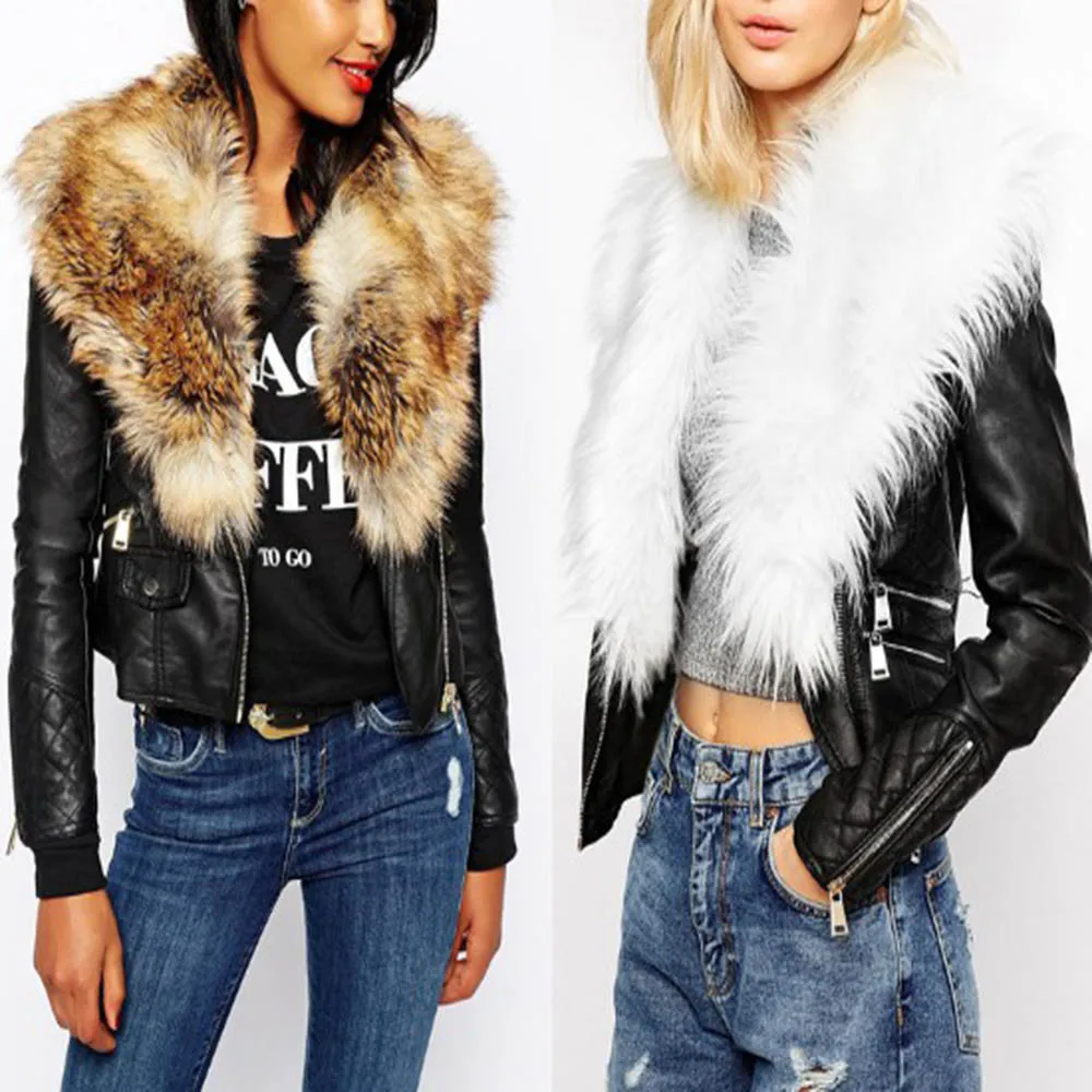 Осень, готические мотоциклетные куртки, женская кожаная куртка из ...