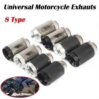 

Universal 51mm Motorcycle Exhaust Pipe AR Austin Racing Carbon Fiber Escape System with DB killer For GSXR600 Z1000 ER6N K7 R1
