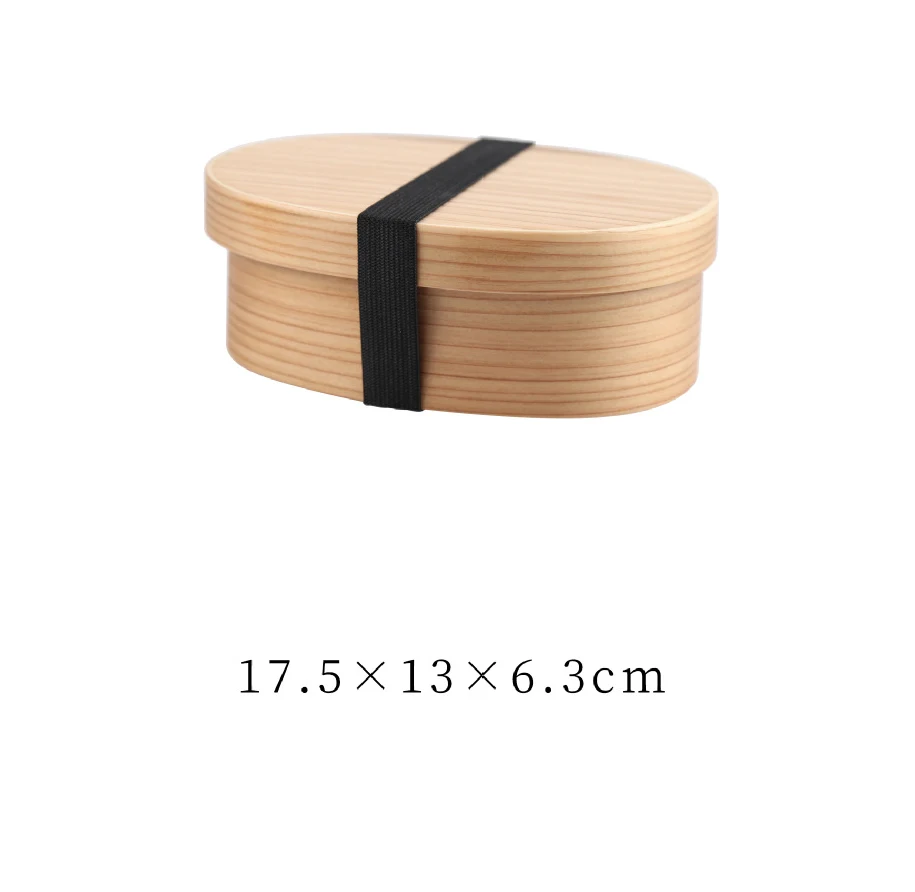 Японский стиль Студенческая еда Bento коробка для хранения путешествий экологически безопасные столовые приборы деревянный Ланч-бокс Рождественский подарок - Цвет: A