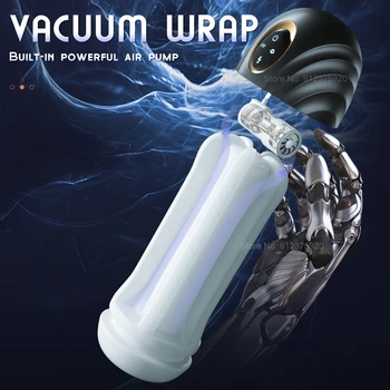 Male Masturbator Toys Automatic Sucking Masturbation Cup For Men Deep Throat Oral Vagina Suction Blowjob Vibrating Sex Machine 5