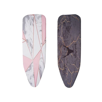 

2 Pcs 140X50CM Fabric Marbling Ironing Board Cover Protective Press Iron Folding for Ironing Cloth Guard Protect Delicate Garmen
