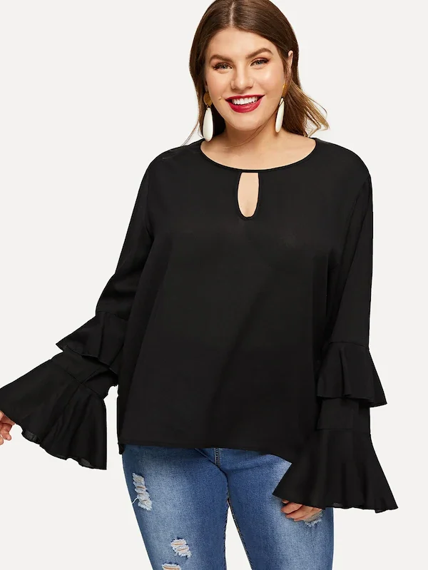 

Plus size 6xl Vintage O-Neck Slim Chiffon Shirt New Fashion Long Sleeve shirt Shirts 5XL XXXXL women Blouse Tops