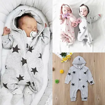 

Romper Newborn Baby Boy Girl Stars Romper Jumpsuit Playsuit Outfit Set Clothes