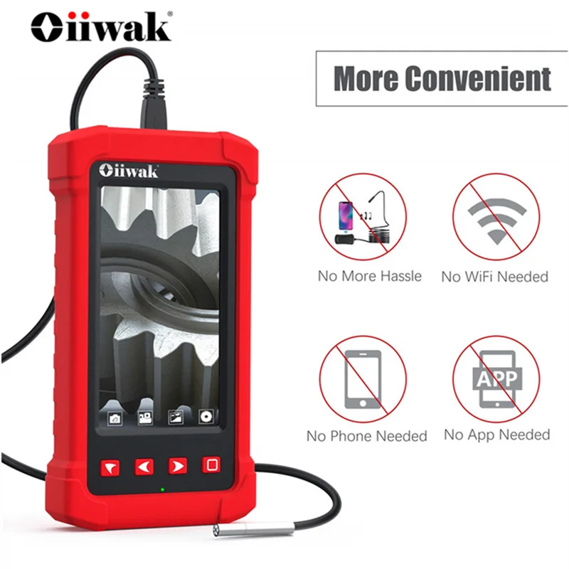 Oiiwak IP68 Водонепроницаемая полужесткая камера с 4 3 дюймовым цифровым экраном 9 мм