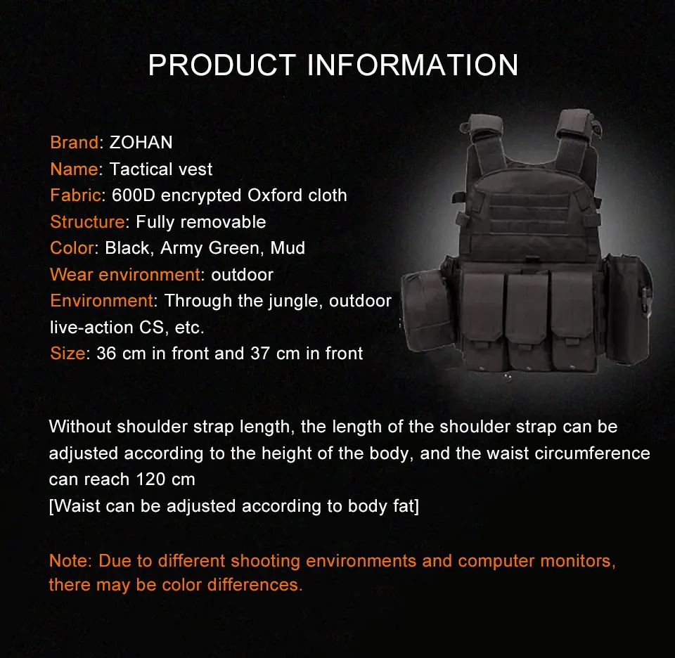 Outlife USMC страйкбол военный тактический жилет Molle Боевая штурмовая пластина Перевозчик тактический жилет 3 цвета CS верхняя одежда