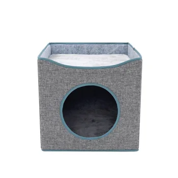 

Folding cat nest summer closed deep sleep four seasons universal cat house villa pet cat bed cat mat cat cushion cat kennel