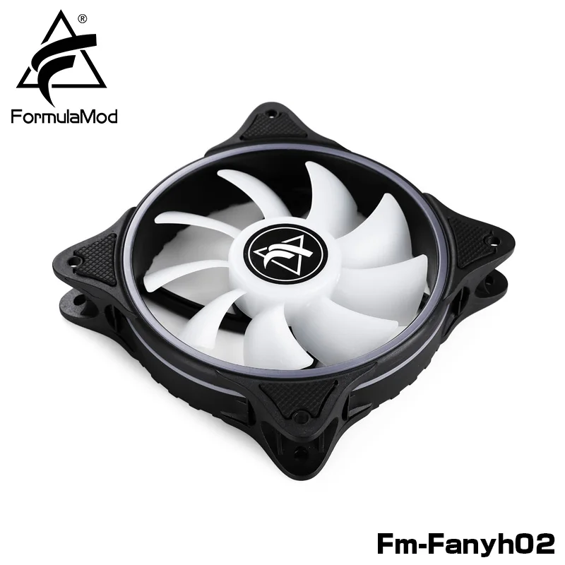 FormulaMod Fm-Fanyh02 120 мм PWM Fan 5v 3Pin RGB многоцелевой радиатор гидравлический подшипник 9 больших размеров лезвия