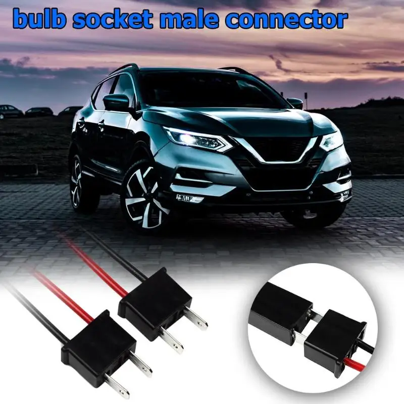 1 пара 12 V 24 H7 Авто ABS цоколь Мужской разъем адаптера для Универсальный авто фары