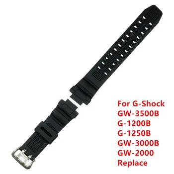 

For G-SHOCK GW-3500B / GW-3000B / GW-2000 / G-1200B / G-1250B Rubber Resin Tape Watchabnd Watch Band Strap +Tool
