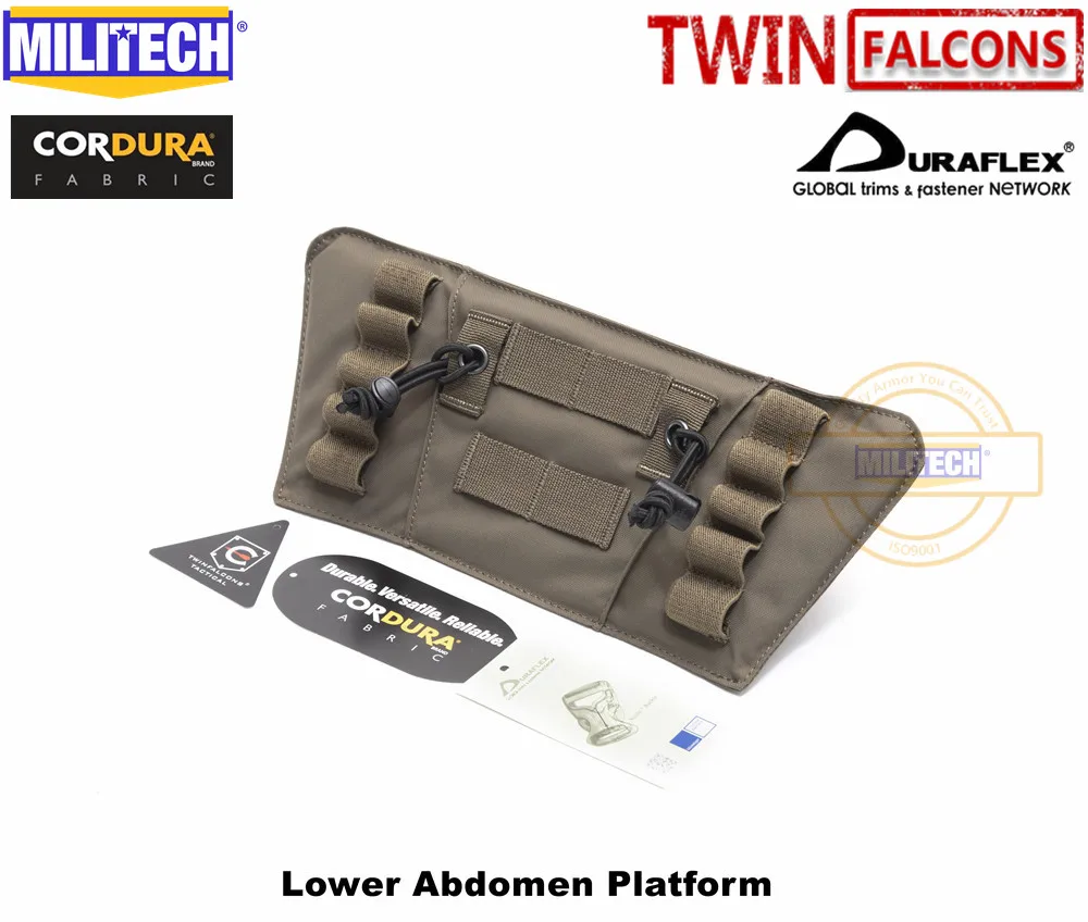 Ranger Green MILITECH TWINFALCONS TW 500D Delustered Cordura Molle Crye CP Нижняя Брюшная платформа тактическая подбрюшная Molle Базовая вешалка - Цвет: Ranger Green