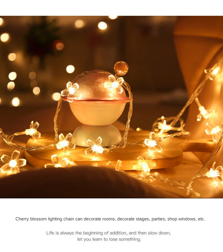 INS Girl's Heart Lovely Star LED Strip Colorful Bedroom Decorative Indoor Chain Christmas Party Festival Hanging Lights fairy light wall