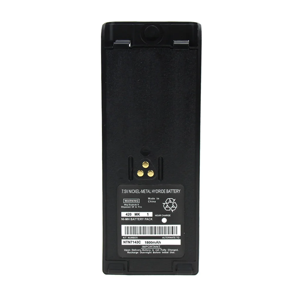 2Pcs NTN7143 Battery Extender 1800mAh NI-MH for Motorola HT6000 JT1000 MT2000 MTX-LS MTX9000