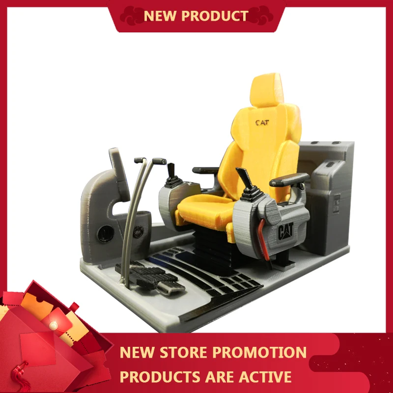 

Hydraulic Excavator Model Excavator Interior 1/12 1/14 Simulation Seat Cab Carter Boutique Excavator Interior