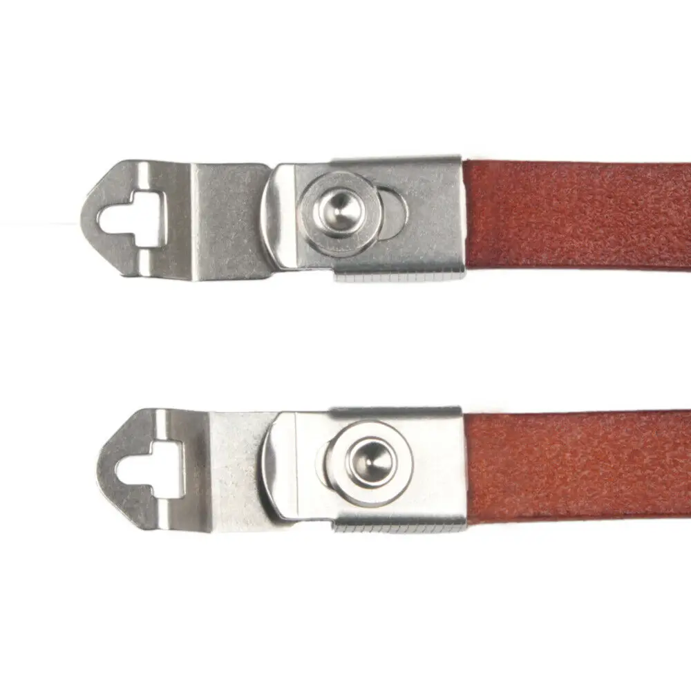 Pulseira de Couro Genuíno com Talões para Rolleiflex Etone Mx-evs Rolleicord Câmera r vb Tlr - Image 4