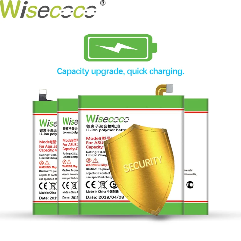 WISECOCO 4850mAh C11P1511 Аккумулятор для Asus ZenFone 4 Selfie ZD553KL телефон с номером