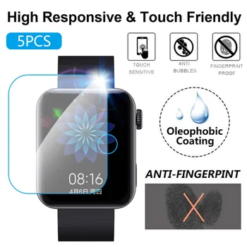 

#40 5PCS Hydrogel Soft TPU Transparent Screen Protection Film For Xiaomi Smart Watch Screen Protection Films Transparent