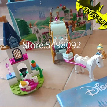 

IN stock Bela 11174 94pcs fairy princess cinderella's carriage ride building blocks compatible with 41159 Toy