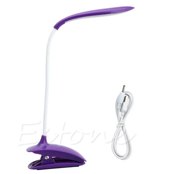

Flexible USB Rechargeable Touch Sensor LED Clip-on Reading Light Desk Table Lamp